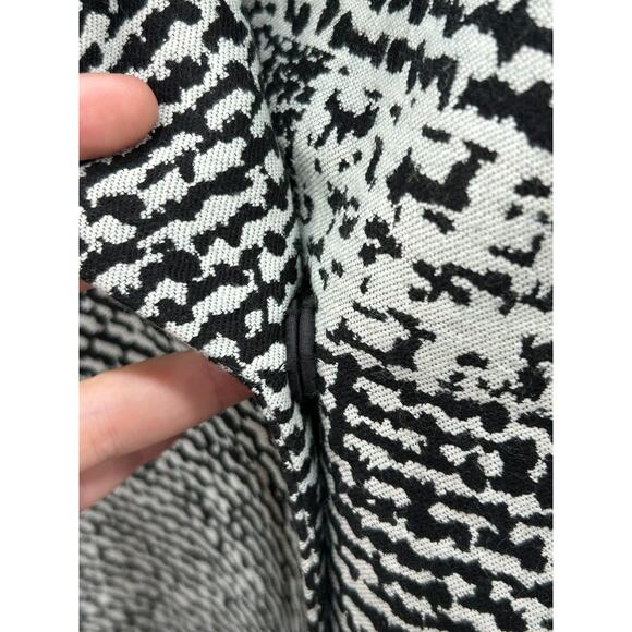 Diane Von Furstenberg Womens Nala Colorblock Tweed Coat Grey Yellow Black Size 8 - Picture 4 of 16